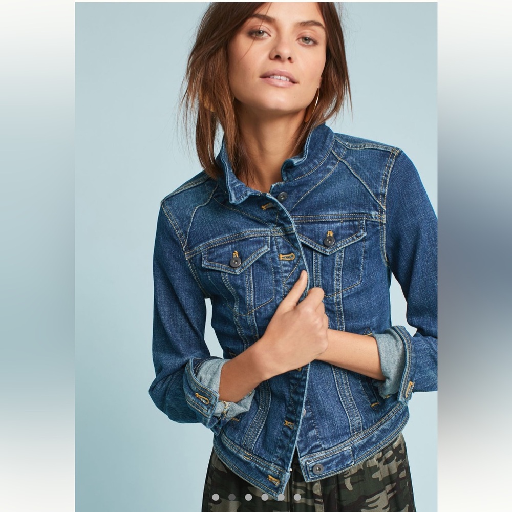 Pilcro and the Letterpress Stretch Denim Jacket (Anthropologie)
